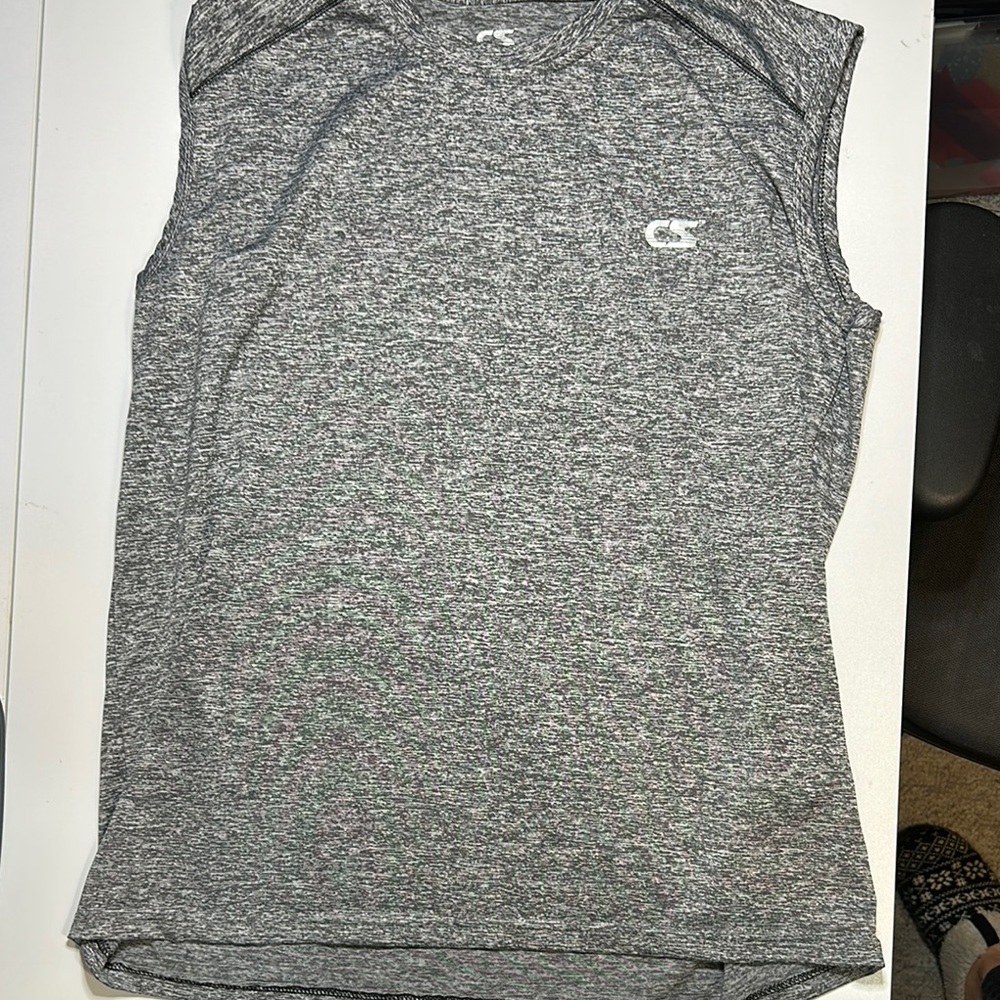 Gray Sleeveless Athletic Top